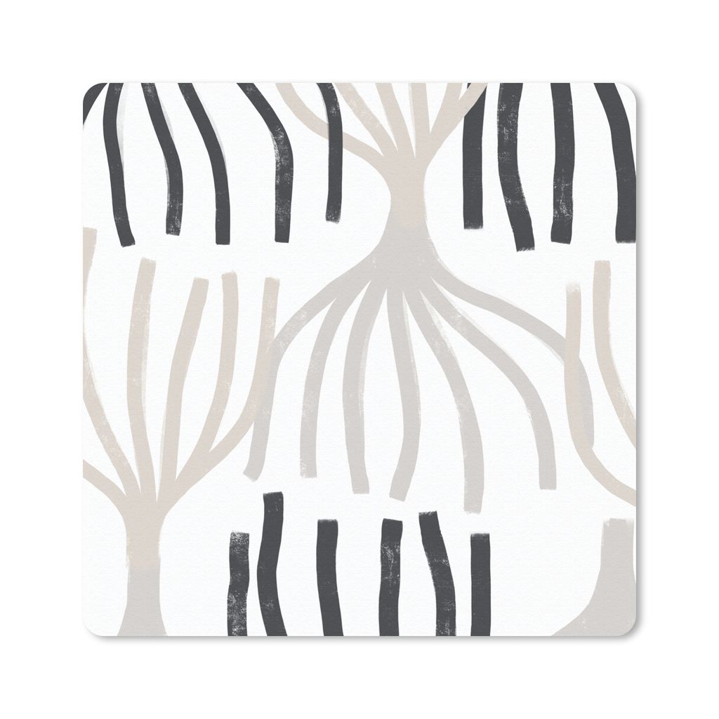 MuchoWow Mauspad Mousepad Linie - Pastell - Abstrakt - Muster 30x30 cm - Mousepads - Maus Mat - Pad - Mausunterlage - Gaming