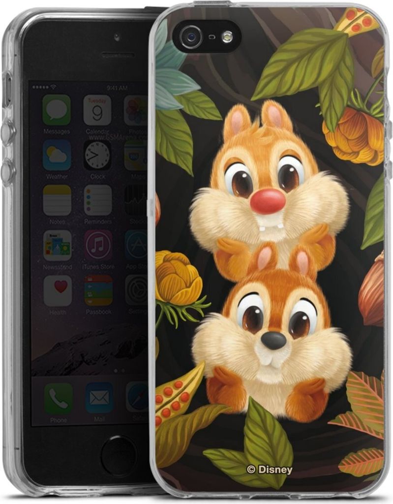 DeinDesign Handyhülle für Apple iPhone 5 Silikon Hülle Case Smartphone Schutzhülle Disney Offizielles Lizenzprodukt Chip und Chap