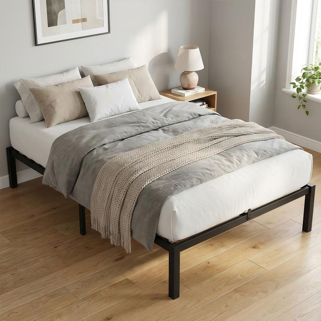 Bettgestell Einzelbett für Matratzengröße 90 x 200 cm Bett Produktbild 