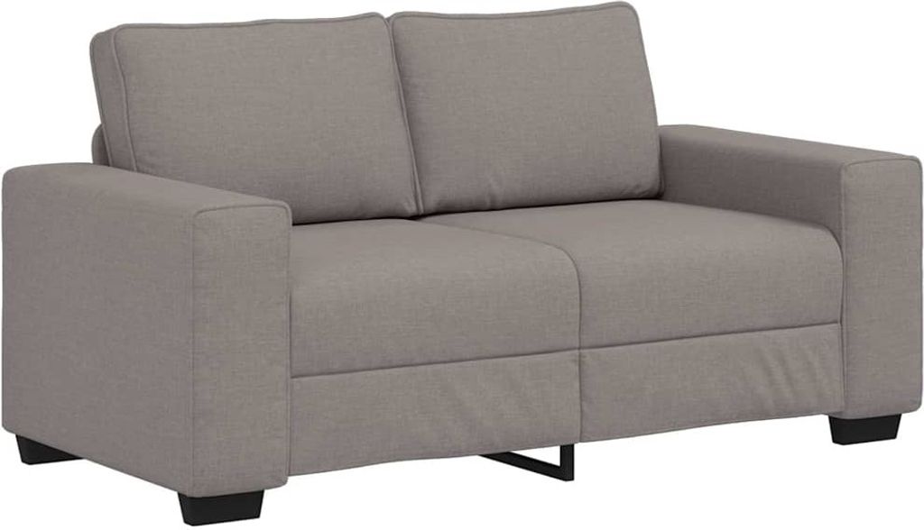 2-Sitzer-Sofa Taupe 160x77x82 cm Stoff