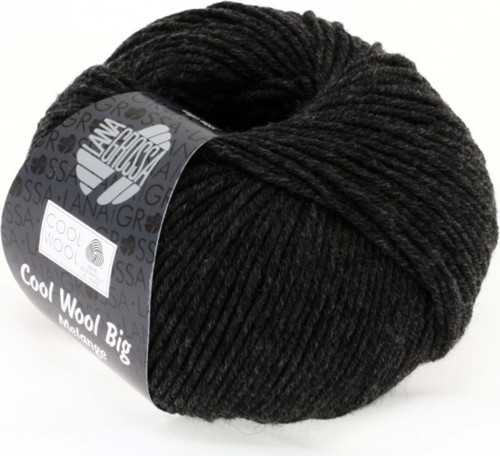 LANA GROSSA COOL WOOL BIG UNI - Farbe: 618 Anthrazit