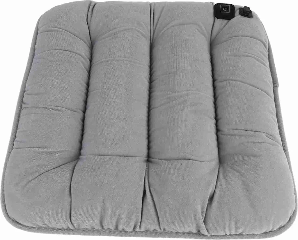 Coussin chauffant USB lavable - 3 niveaux de chaleur 45-65°C Gris