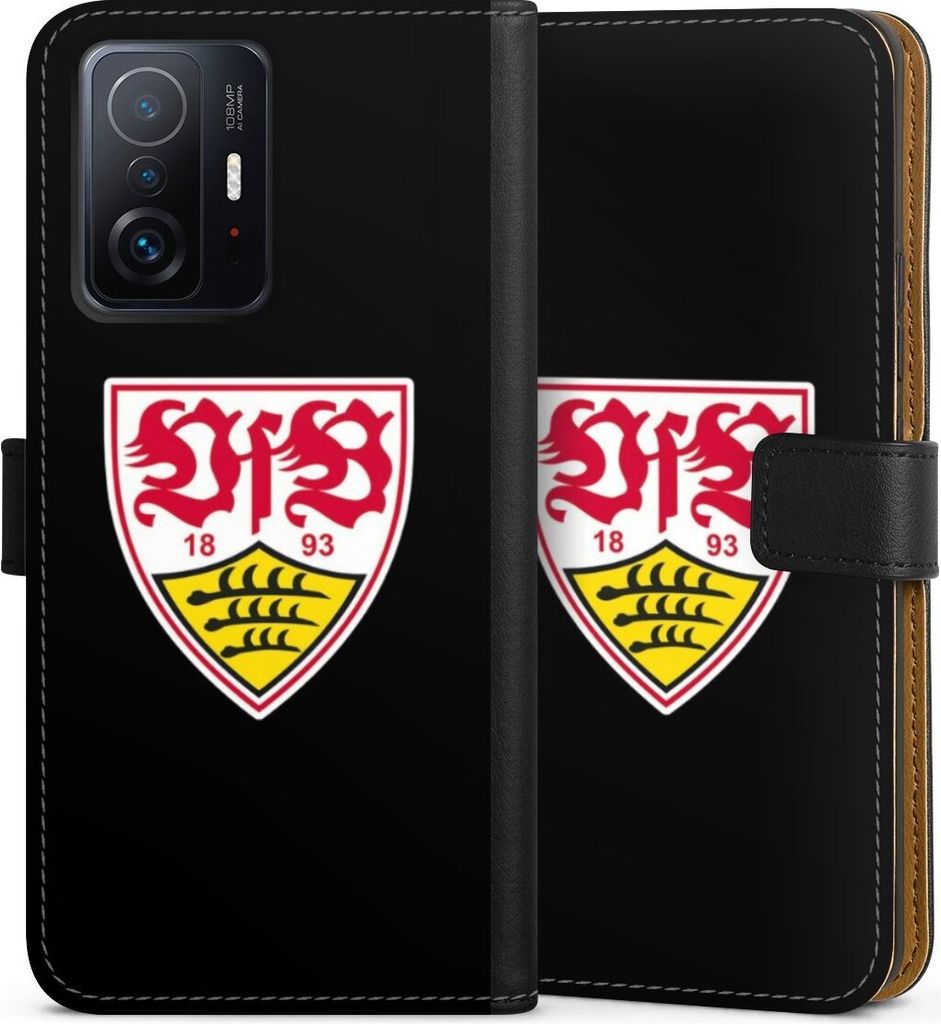DeinDesign Klapphülle für Xiaomi 11T Pro 5G Handytasche Lederhülle Tasche Offizielles Lizenzprodukt VfB Stuttgart Wappen