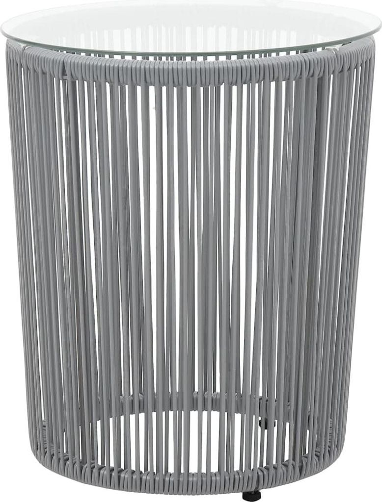 vidaXL 3-dielna súprava Bistro s vankúšmi PE Rattan Grey Obrázok produktu 