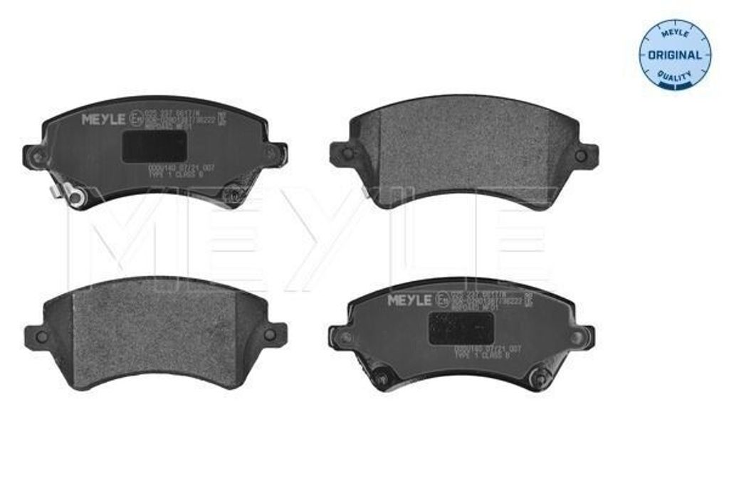 MEYLE 025 237 6617/W Bremsbeläge Vorne für TOYOTA COROLLA Produktbild 