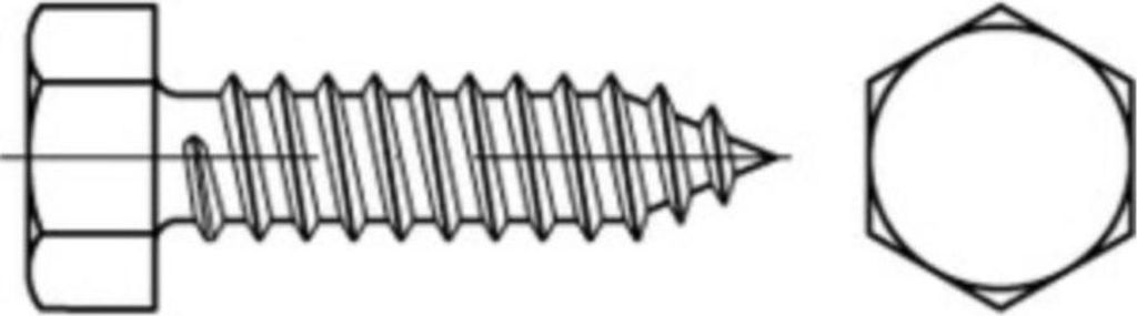 Reyher Blechschrauben ISO 1479 A 2 3,9 x 9,5 -C A 2 (1000 Stück)