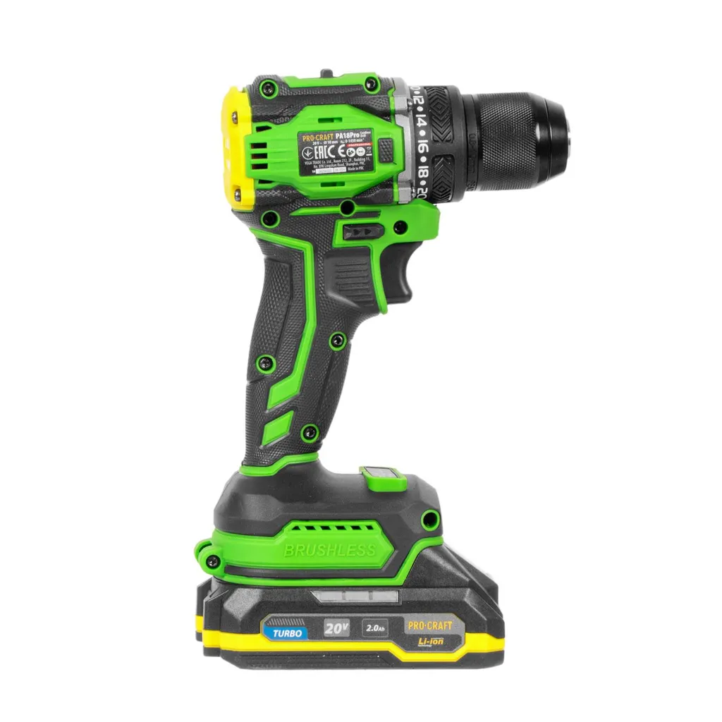 Avvitatore a batteria Procraft PA18Pro 20 V 30 Nm Brushless + 1x batteria 1,5 Ah + caricabatteria + valigetta - 8