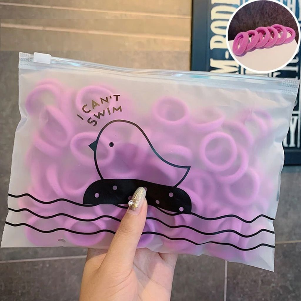 Violette Kinder Haarbänder - 50 Stück für kreative Frisuren KP7922
