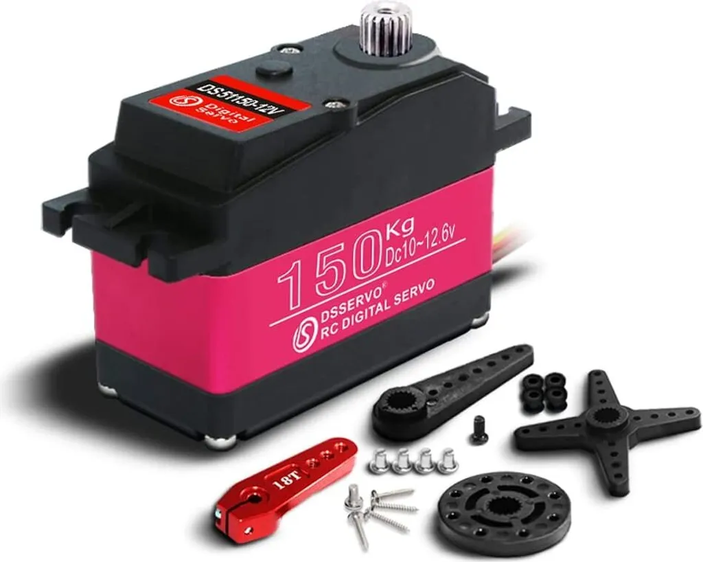 Servo 150KG DS51150 12V avec Couple 173kg-cm et Pignons Métal