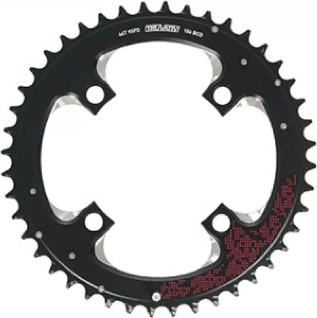Plateau de vélo VTT Truvativ 44T 104mm rouge pour pédalier 4 branches