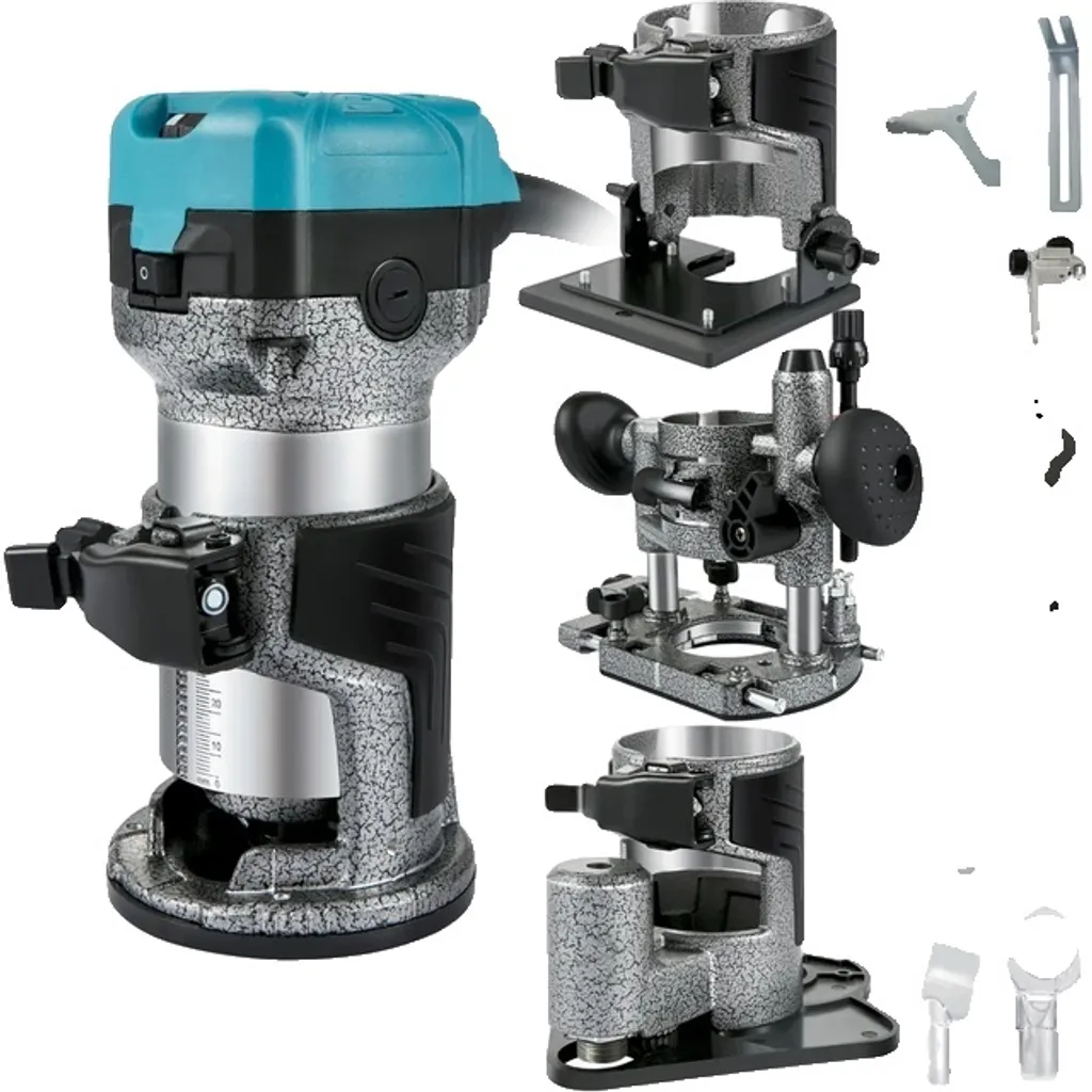Machine à sculpter le bois 710W haute précision avec multi-supports