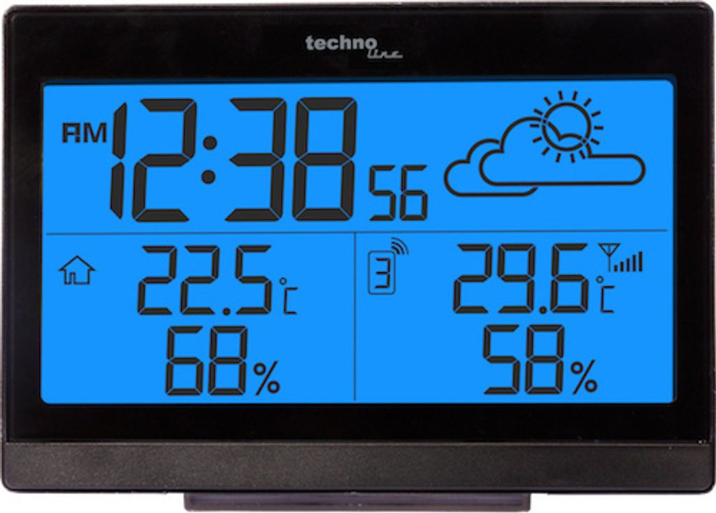 Technoline WS 9252 - czarny - higrometr wewnętrzny - Zdjęcie produktu 