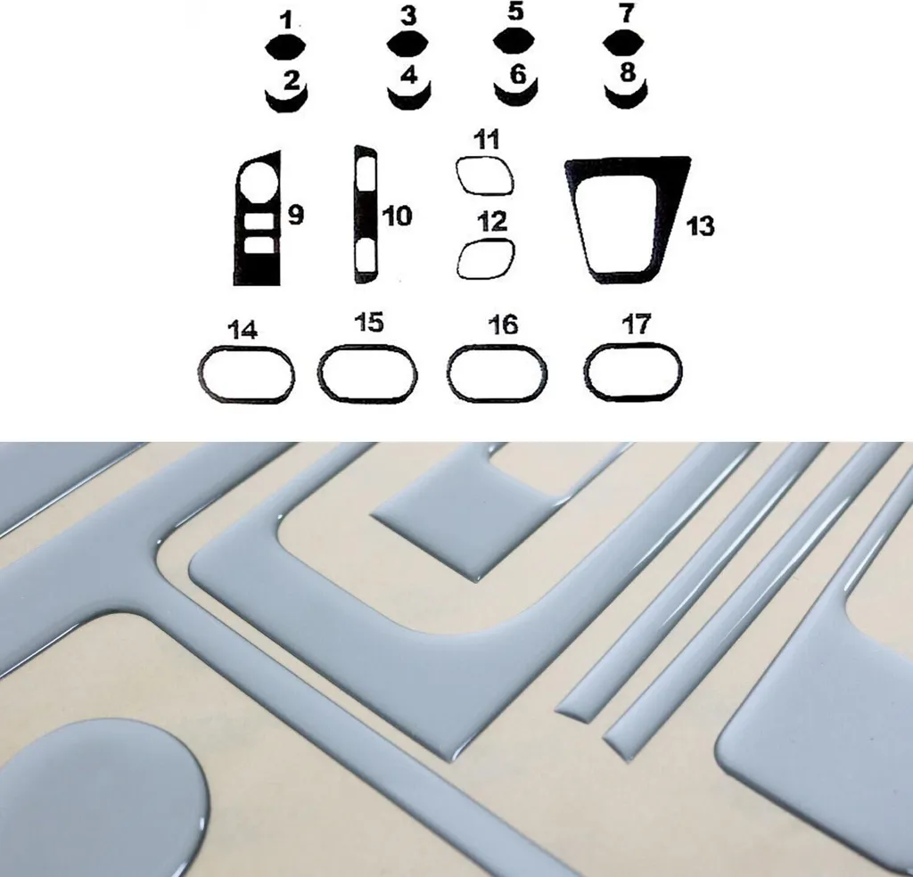 Kit Interni Dacia Lodgy 2012-2024 Look Alluminio 17pz - Estetica Premium