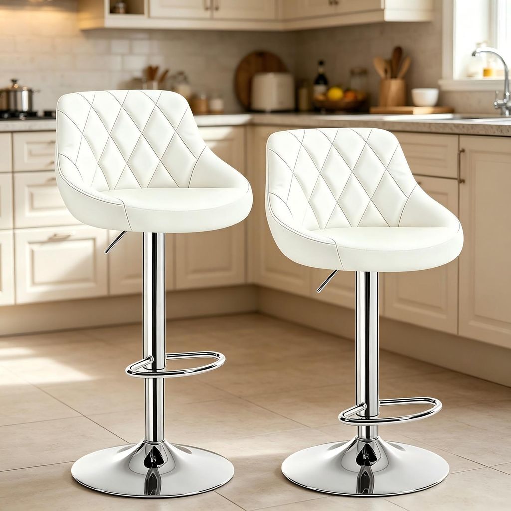 2er Set Barhocker Höhenverstellbar Drehbar Barstuhl Produktbild 