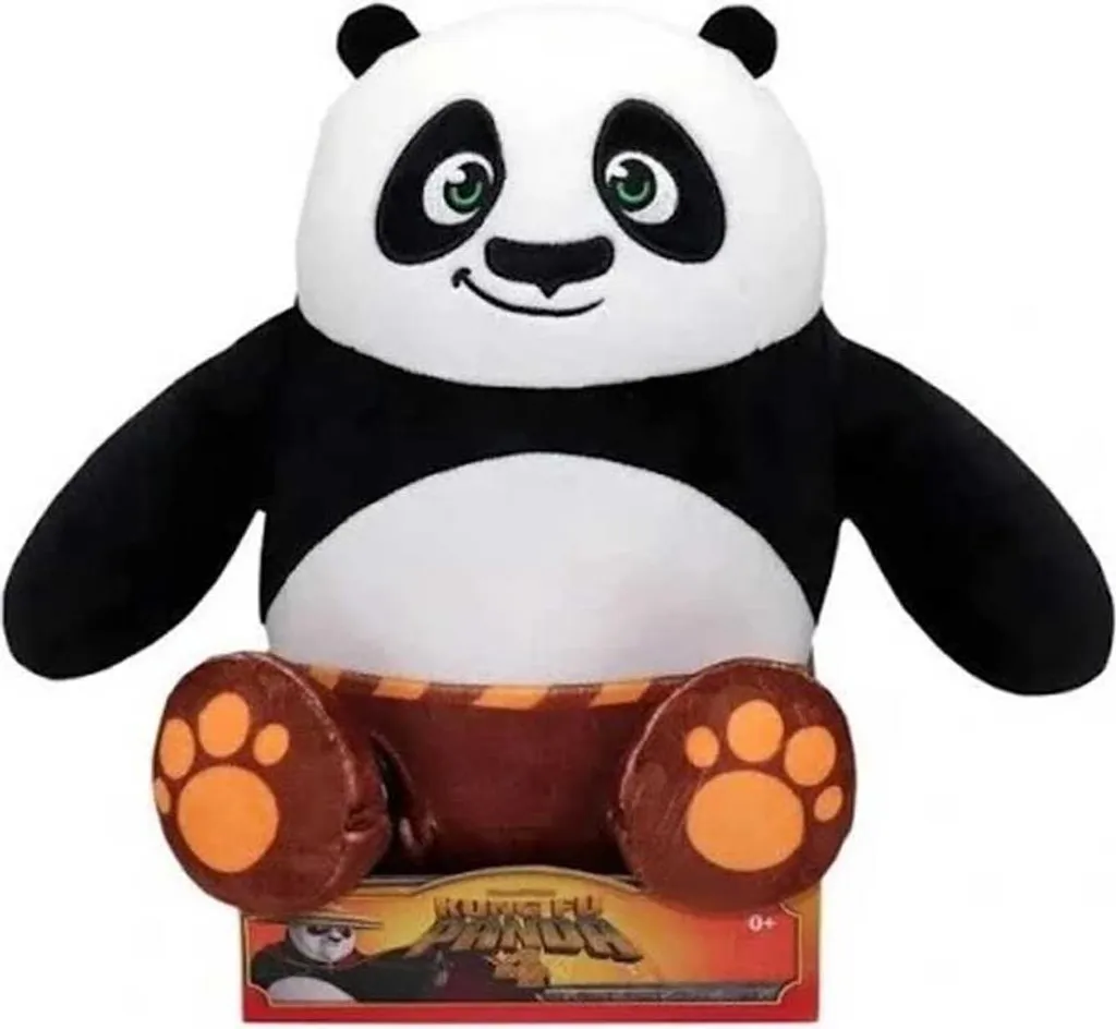 Peluche Po Kung Fu Panda 4 Play-Doh - Doudou Panda Durable et Lavable