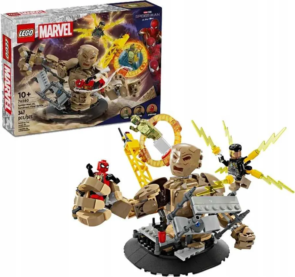 Jeu de construction LEGO 76280 Spider-Man vs Sandman combat de titans - 2