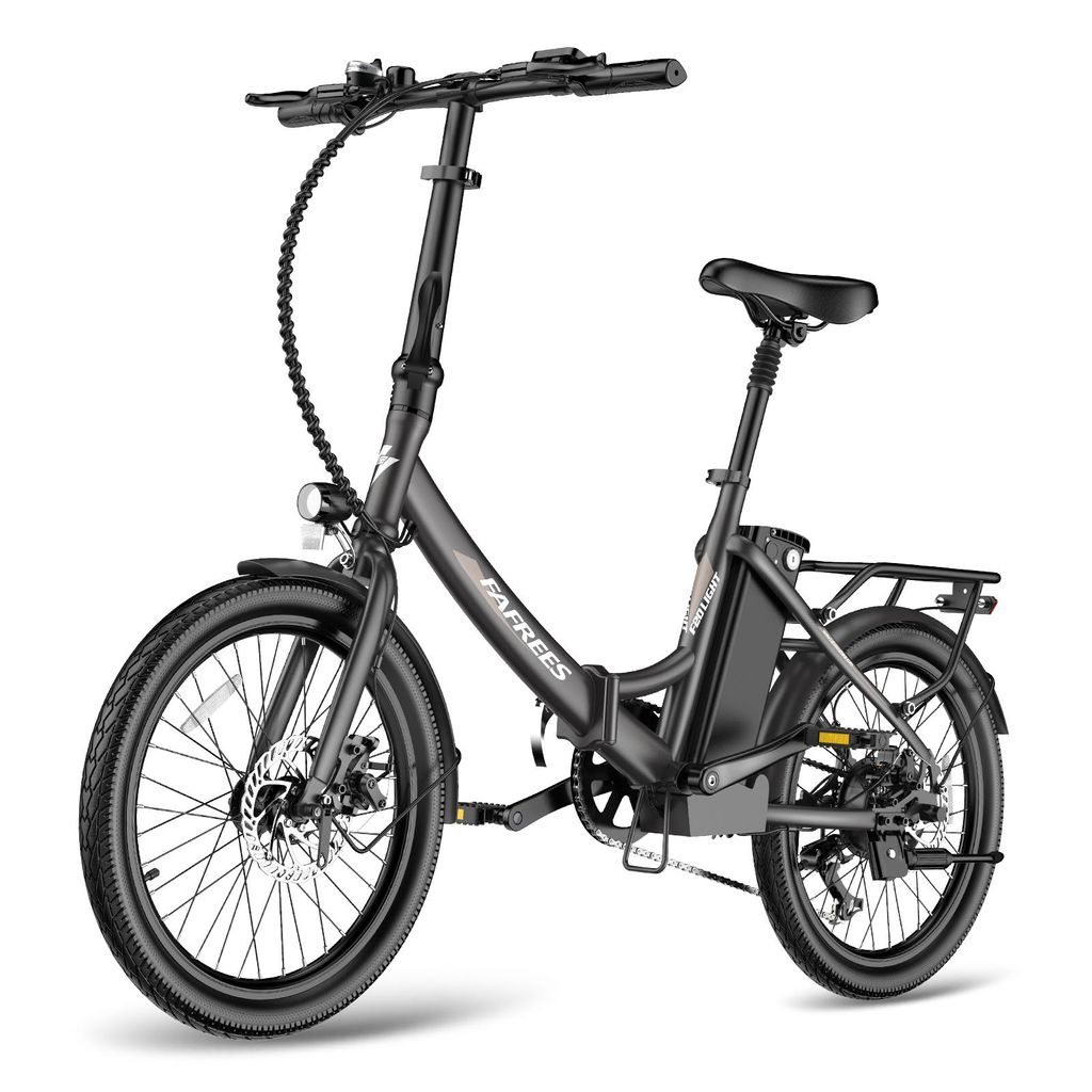 Pedelec 20 Zoll kraftvoller 250W Motor Shimano 7-Gang 36V 20Ah Akku 150km IPX5, Schwarz
