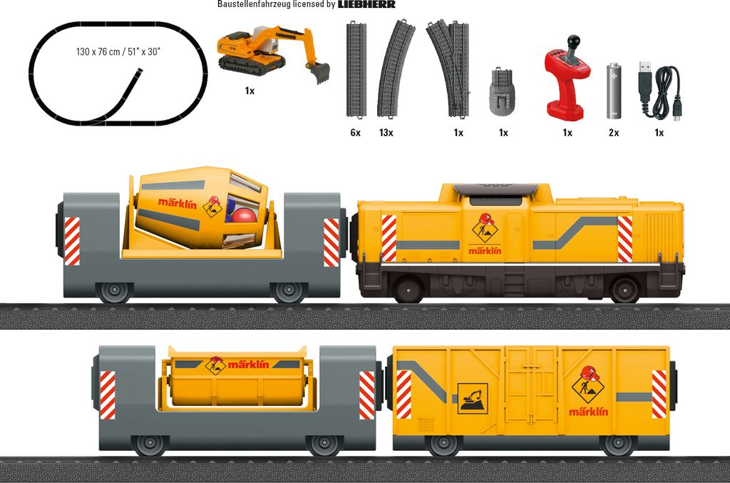 Märklin my world - Startpackung "Baustelle", Eisenbahn- & Produktbild 