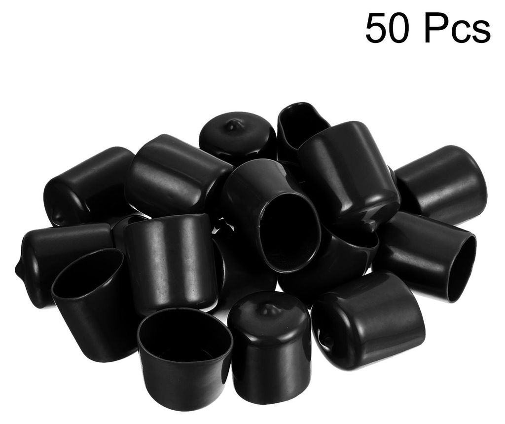 50 Stš¹ck Gummi Endkappen 23 mm ID Gummikappen Gummi Stopfen Runde Gleitkappen Stuhlbeinkappen Fu?kappen Schutzkappen Endspitzen Abdeckstopfen Ku...