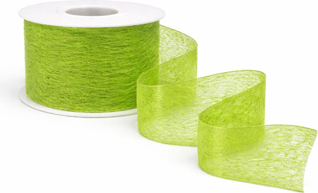 Vlies-Dekoband Schwarz 6 cm x 20 m – Leicht transparentes Dekoband auf Rolle – Vliesband für Floristik, Tischdeko, Geschenke & Bastelarbeiten ...
