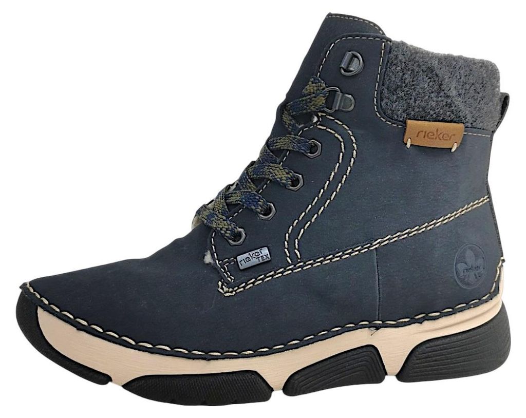 Rieker  Damenschuhe Winterstiefel Blau Freizeit Produktbild 