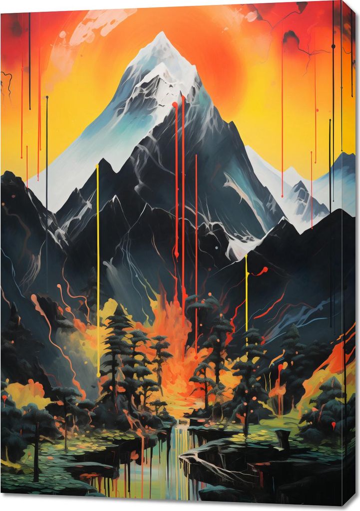 Bild 70x100cm Bergalchemie