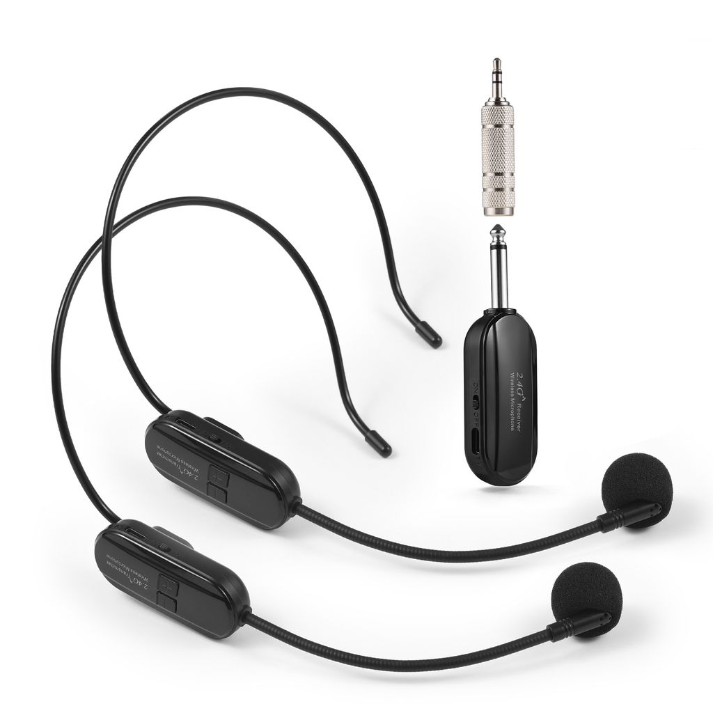 2.4G Wireless Headset Mikrofon 2-in-1 – Headset & Produktbild 