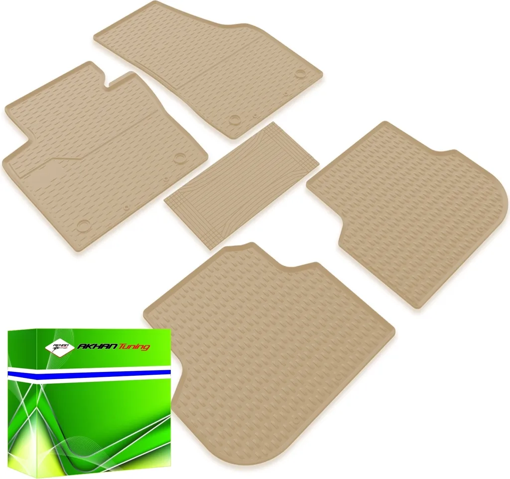 Set Tappetini DK2307 Gomma Beige per Seat Leon 5F 2013-2020