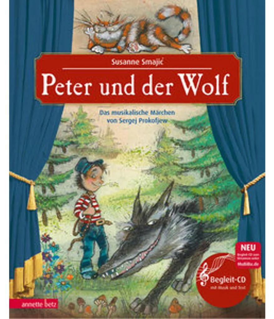 Peter und der Wolf : Livre éducatif pour l'éveil musical classique