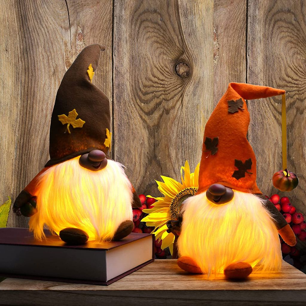 Halloween Herbst Gnome Elf Plüsch Puppe Kürbis Für Weihnachten Deko