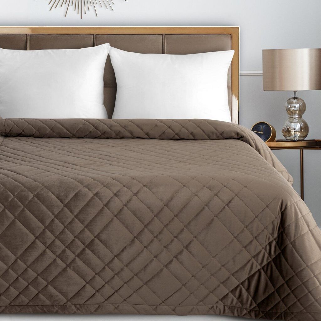 Eurofirany Tagesdecke RIA6 220x240 cm braun