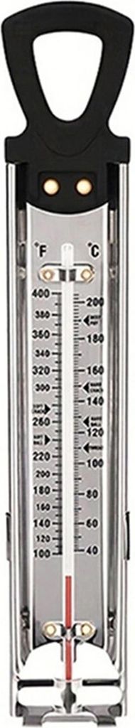 Süßigkeitenthermometer, 6-Zonen-Kochthermometer aus Edelstahl zum Aufstecken, sofort ablesbar, zum Frittieren, Backen, Braten, Temperaturanzeige