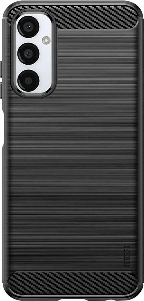 Étui Forcell en silicone carbone pour Samsung Galaxy A05s noir robuste