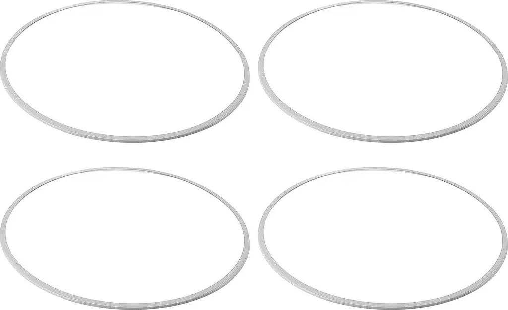 Set 4 Protezioni Cerchi Lega 17" Argento Alluminio - Design Antigraffio