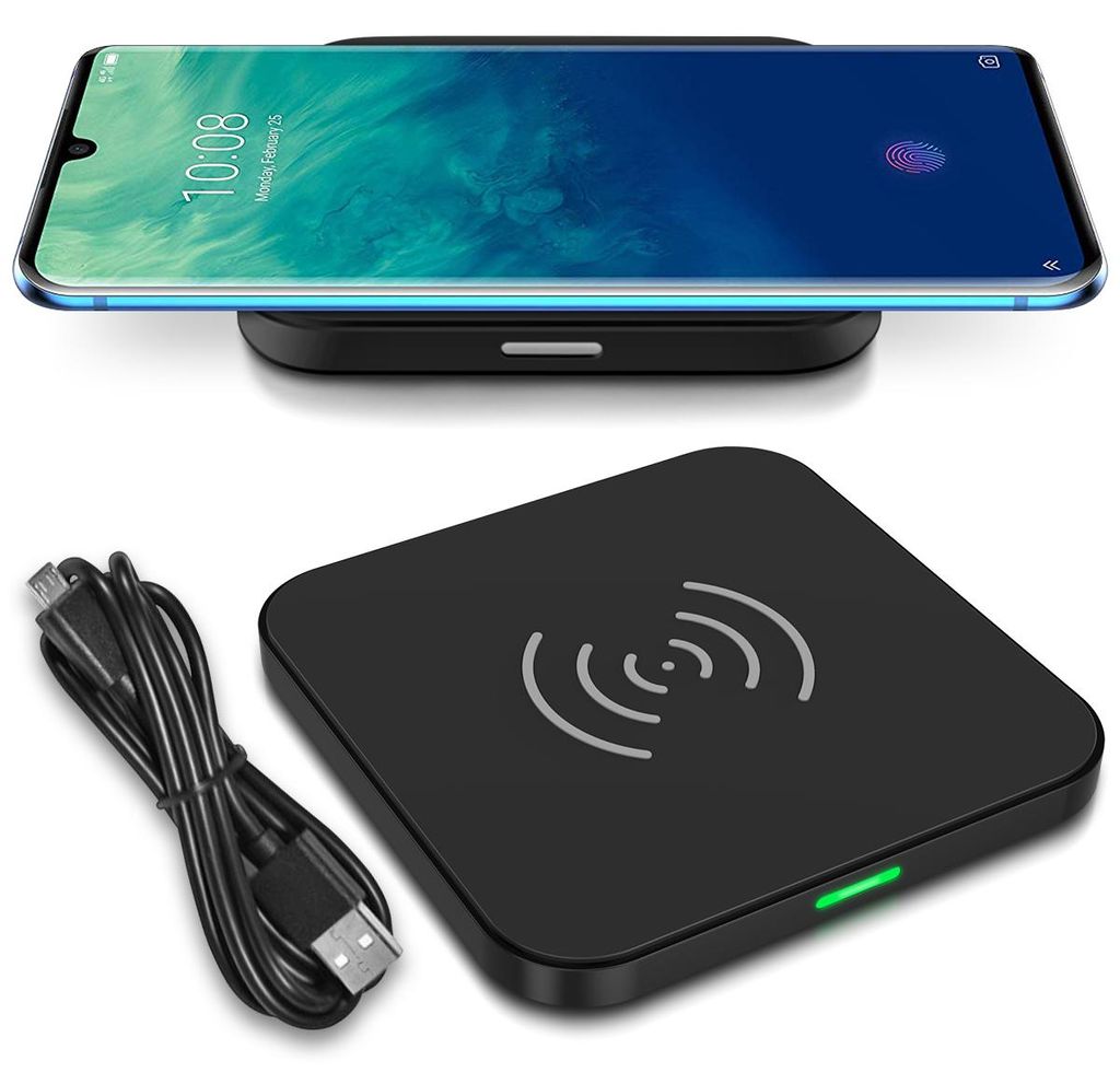 Qi Wireless Charger Ladestation ZTE Axon 10 Pro Induktive Schnell Ladegerät 10W