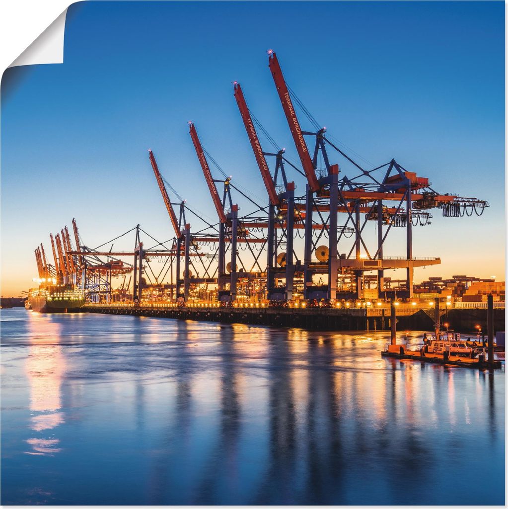 ARTland Poster Hamburg Container Terminals Größe: 70x70 cm