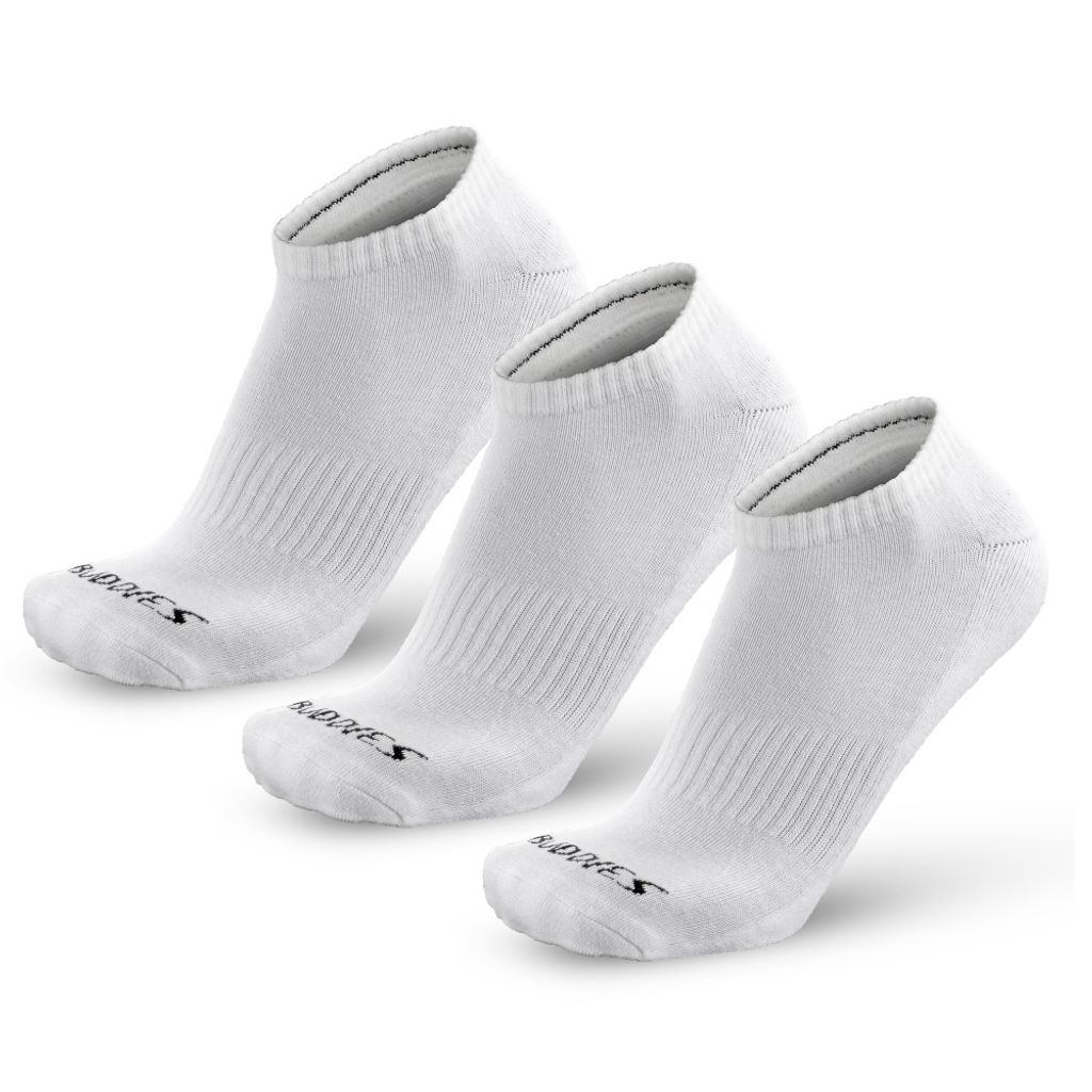 Socken Buddies, Classic Sneaker Buddies, Sneaker Socken, 3 Paar, weiß, 42-44