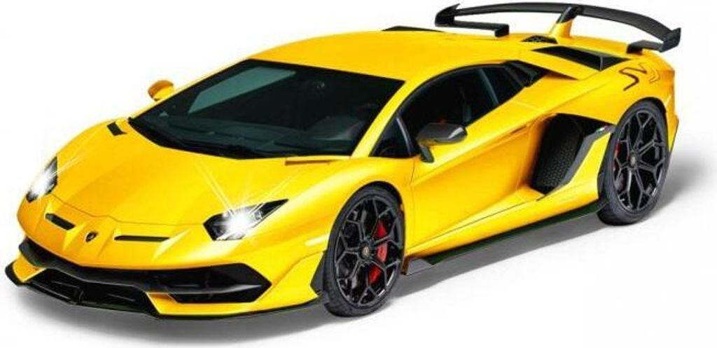 Bburago Lamborghini Aventador Roadster Cabrio Gelb 1/43 – Modellauto Mit Individuellem Wunschkennzeichen