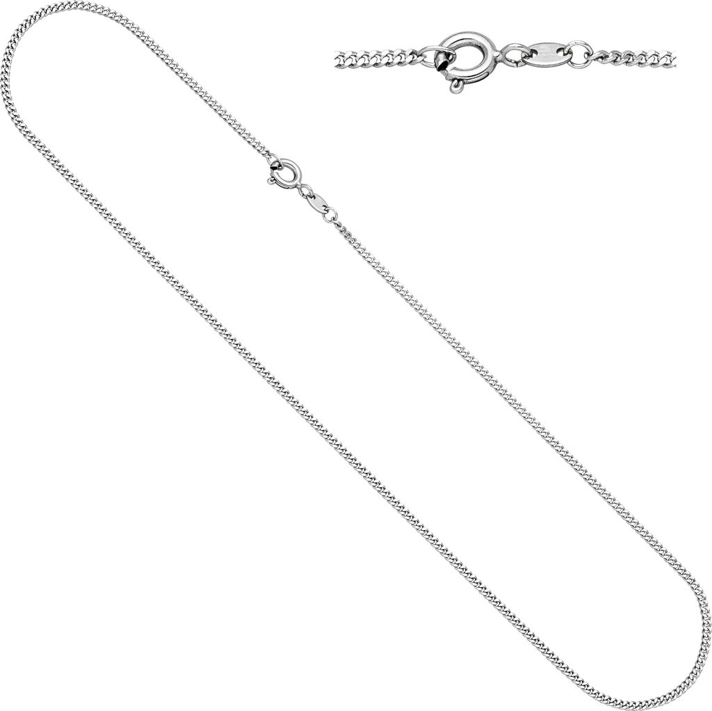 JOBO Panzerkette 333 Gold Weißgold 1,7 mm 36 cm Kette Produktbild 