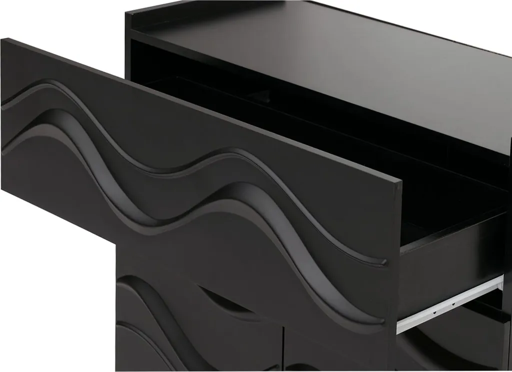 Commode Design 3D avec Ouverture par Pression, Meuble de Rangement - 12