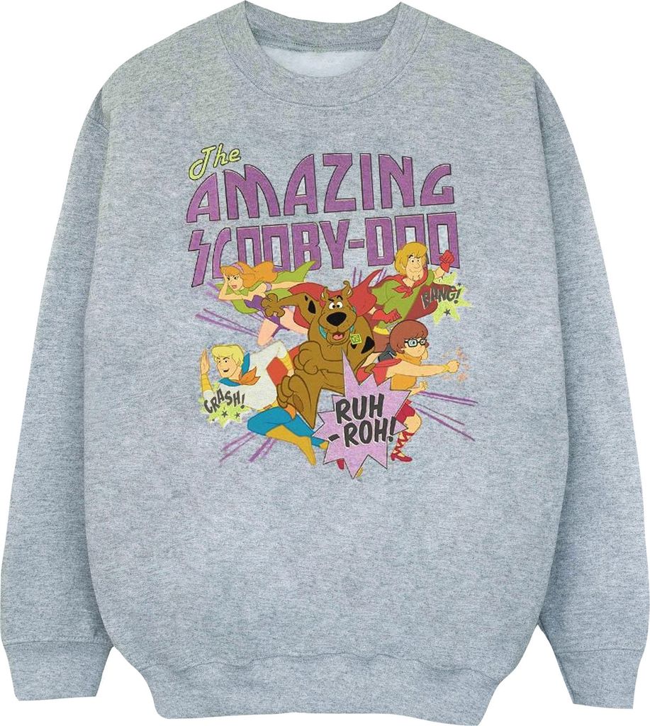 Scooby Doo - "The Amazing Scooby" Sweatshirt für Jungen BI1989 (116) (Grau)