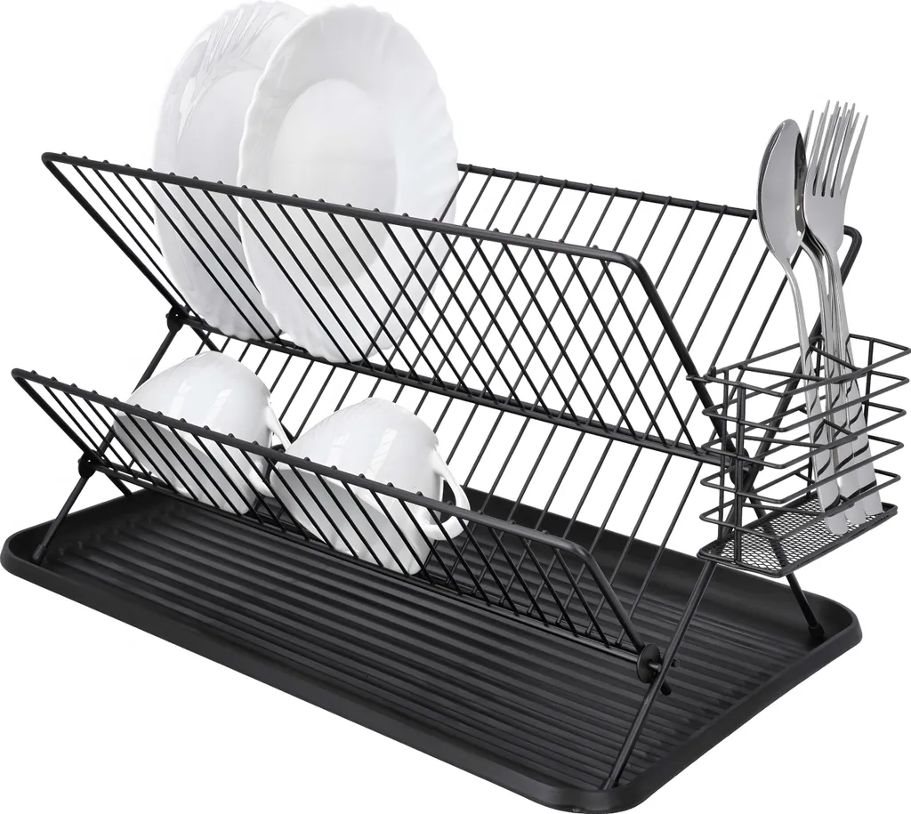 Sèche-vaisselle de cuisine double étage et panier à couverts Retoo