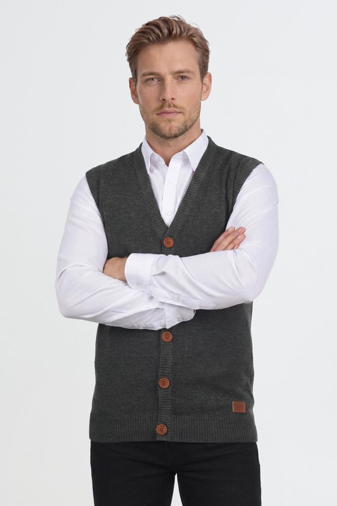 BLEND BHLennardo Herren Pullunder Strickweste Feinstrick Produktbild 