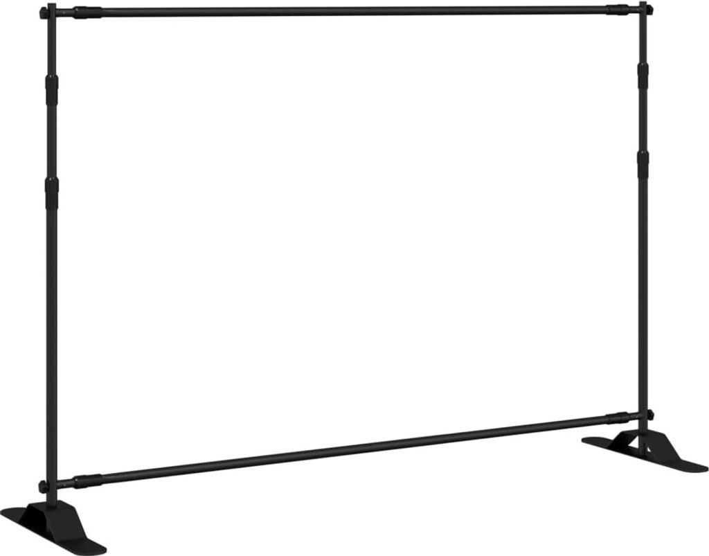 vidaXL Hintergrundstativ Schwarz 305x243 cm Stahl Produktbild 