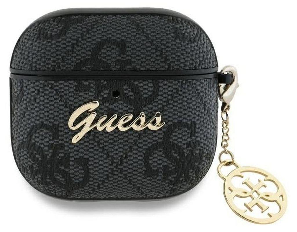 Guess Gua4G4Gsmk Airpods 4 Cover Czarny/Black 4G Charm Image du produit 