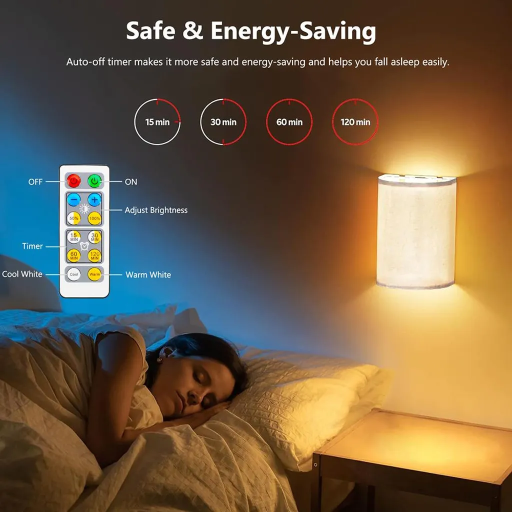 Éclairage Mural LED sans Alimentation Électrique pour Décoration Intérieure - 5