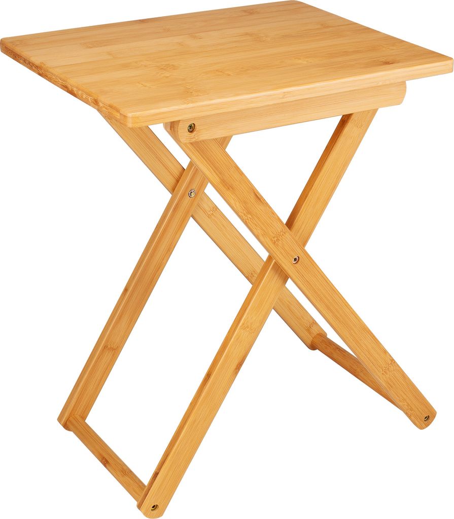 bremermann Beistelltisch, klappbar / Bambus / ca. 40 x 50 x 31 cm (B/H/T)