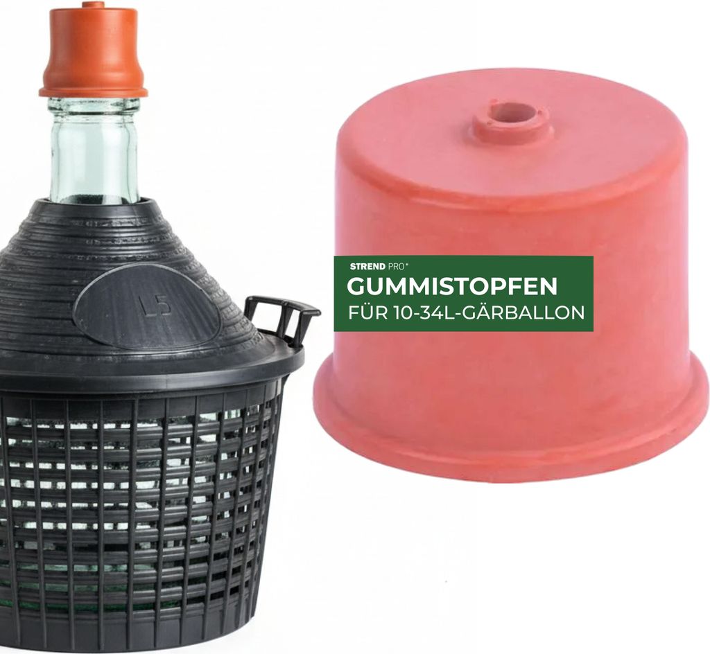 Stopfen Ferrari 13190 - 50 mm, Gummi, für Gärröhrchen, Produktbild 