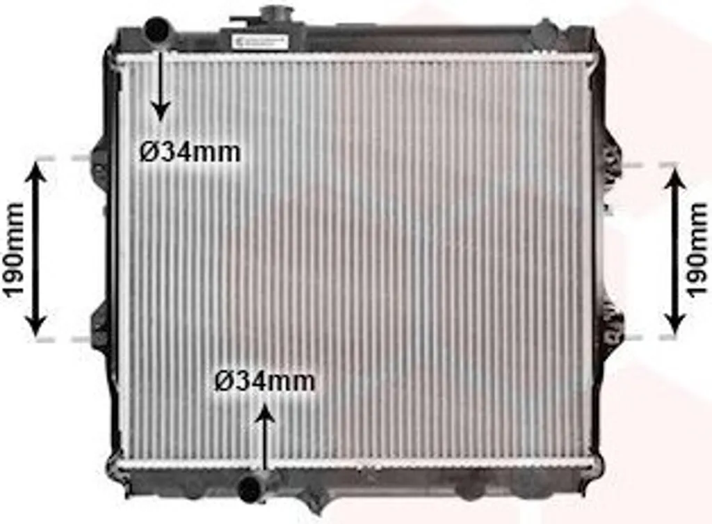 Radiateur moteur Toyota VAN Wezel 53002492 : Finissez-en avec la surchauffe
