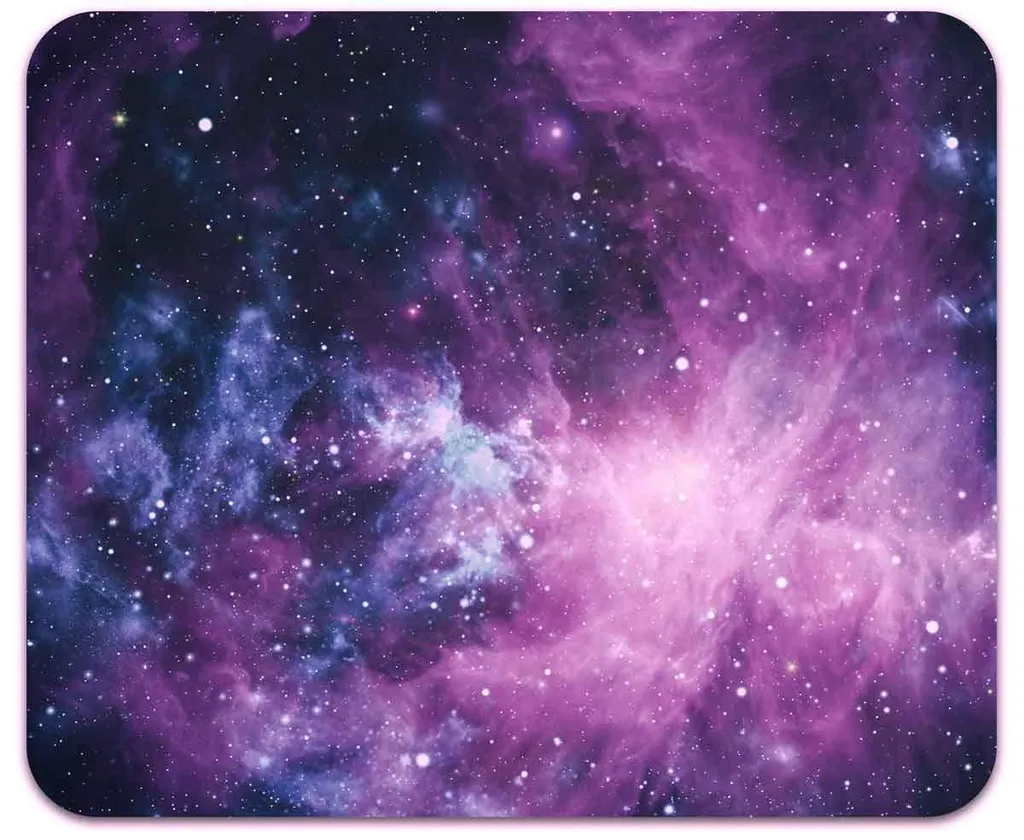 Tapis de souris Galaxy violet : glisse fluide et confort pour poignet